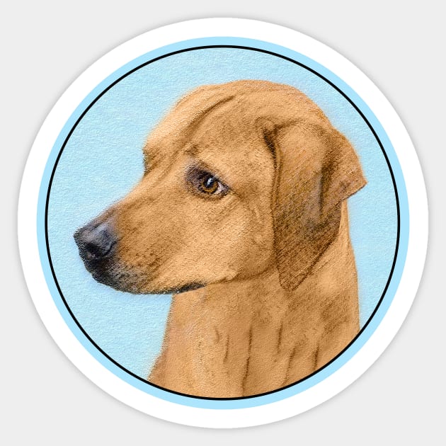 Rhodesian Ridgeback Sticker by Alpen Designs